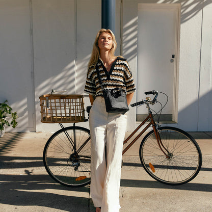 Shop ALOHA Collection Black Crossbody Monochrome Bag