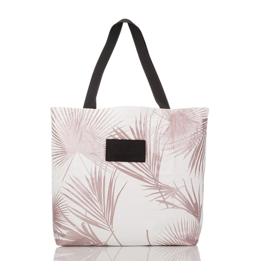 Day Palms Reversible Tote in Rose Gold