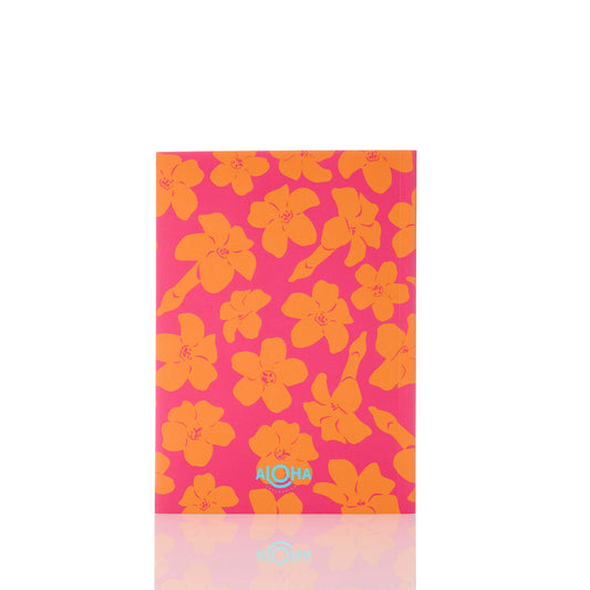 Puakenikeni Buds Notebook in Pink Orange