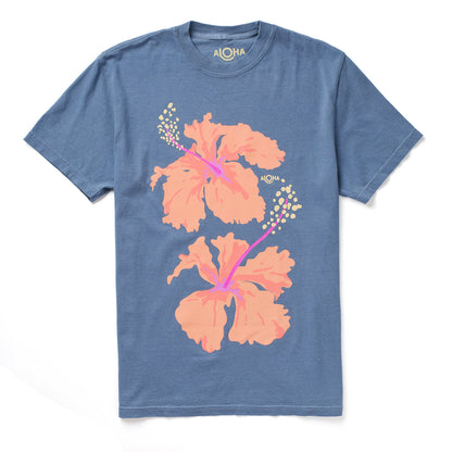 Taha'a Short Sleeve in Denim