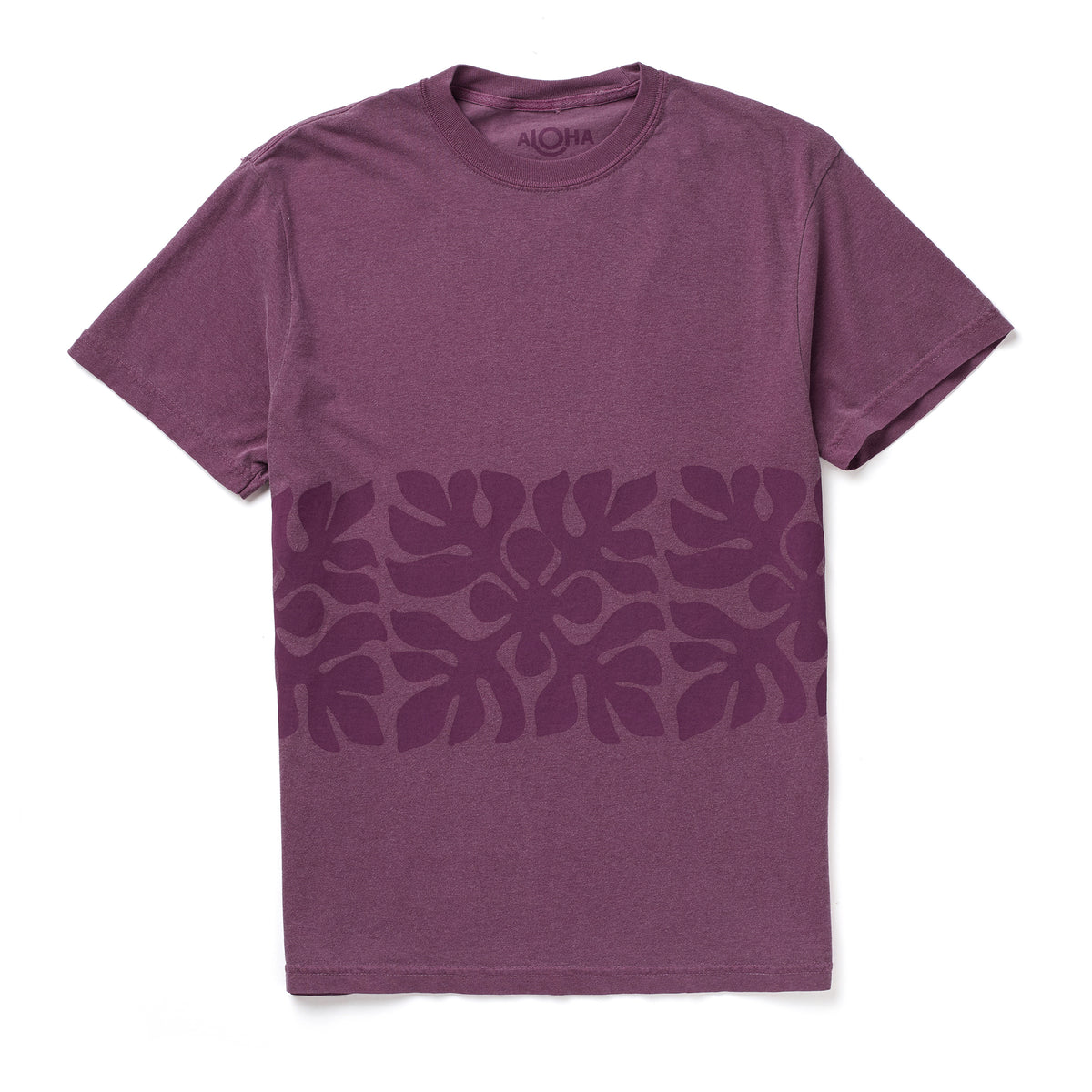 Applique Short Sleeve in Plum