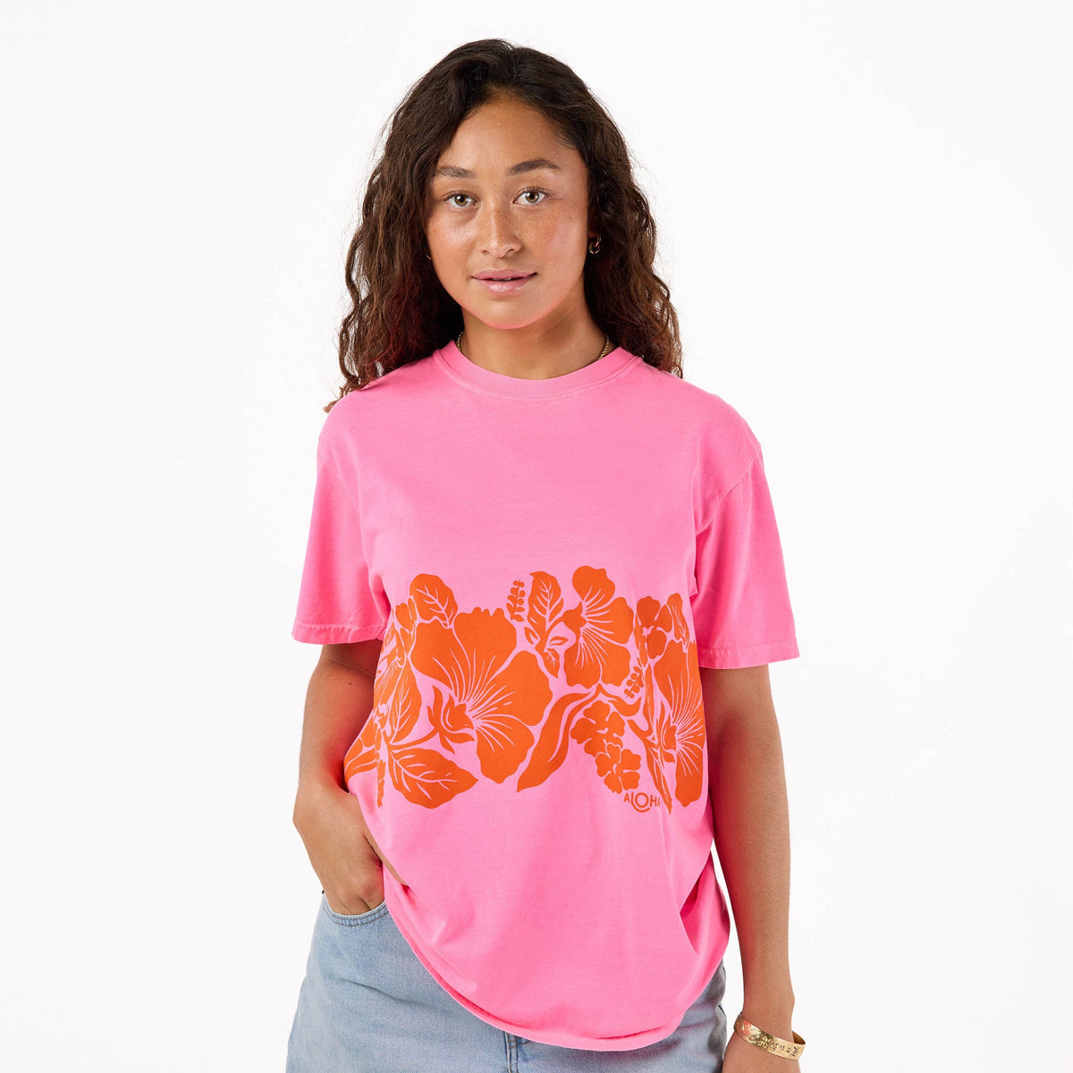 Heipua Short Sleeve in Neon Pink