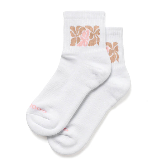 Wavy Shortie Socks in Tan