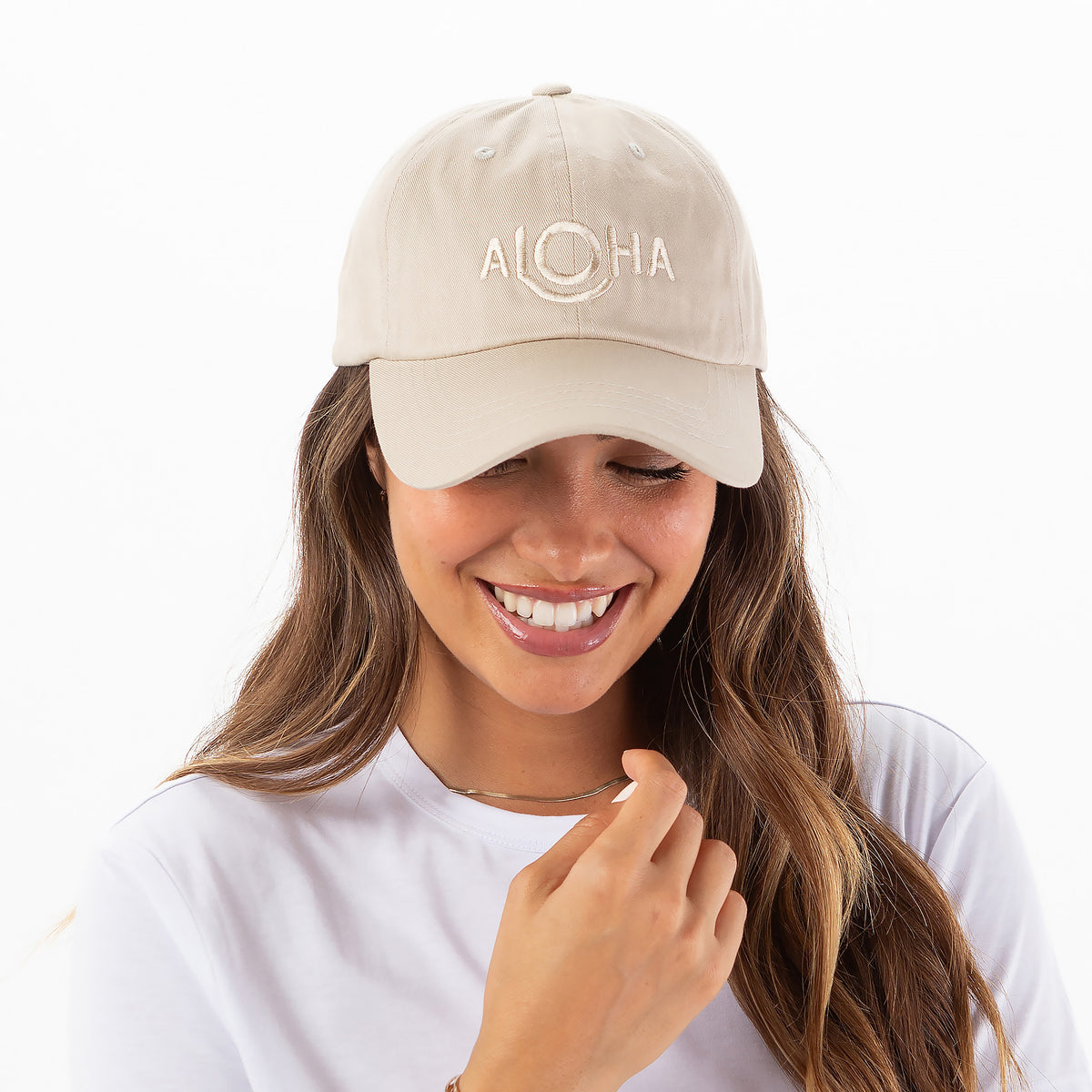 Original ALOHA Dad Hat in Sandstone