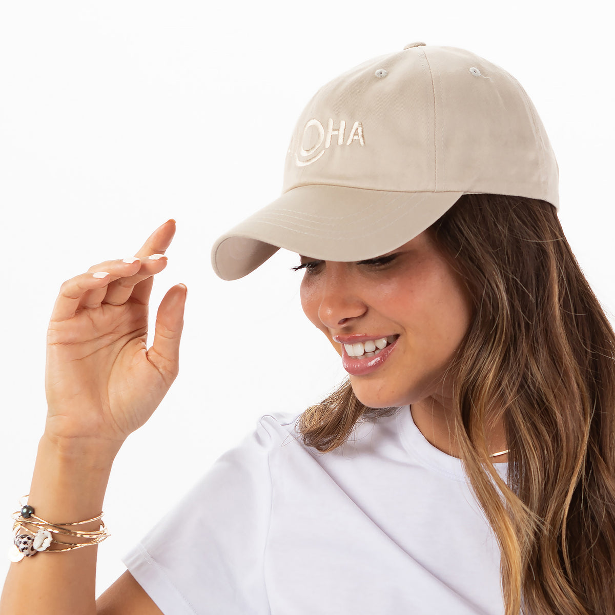 Original ALOHA Dad Hat in Sandstone