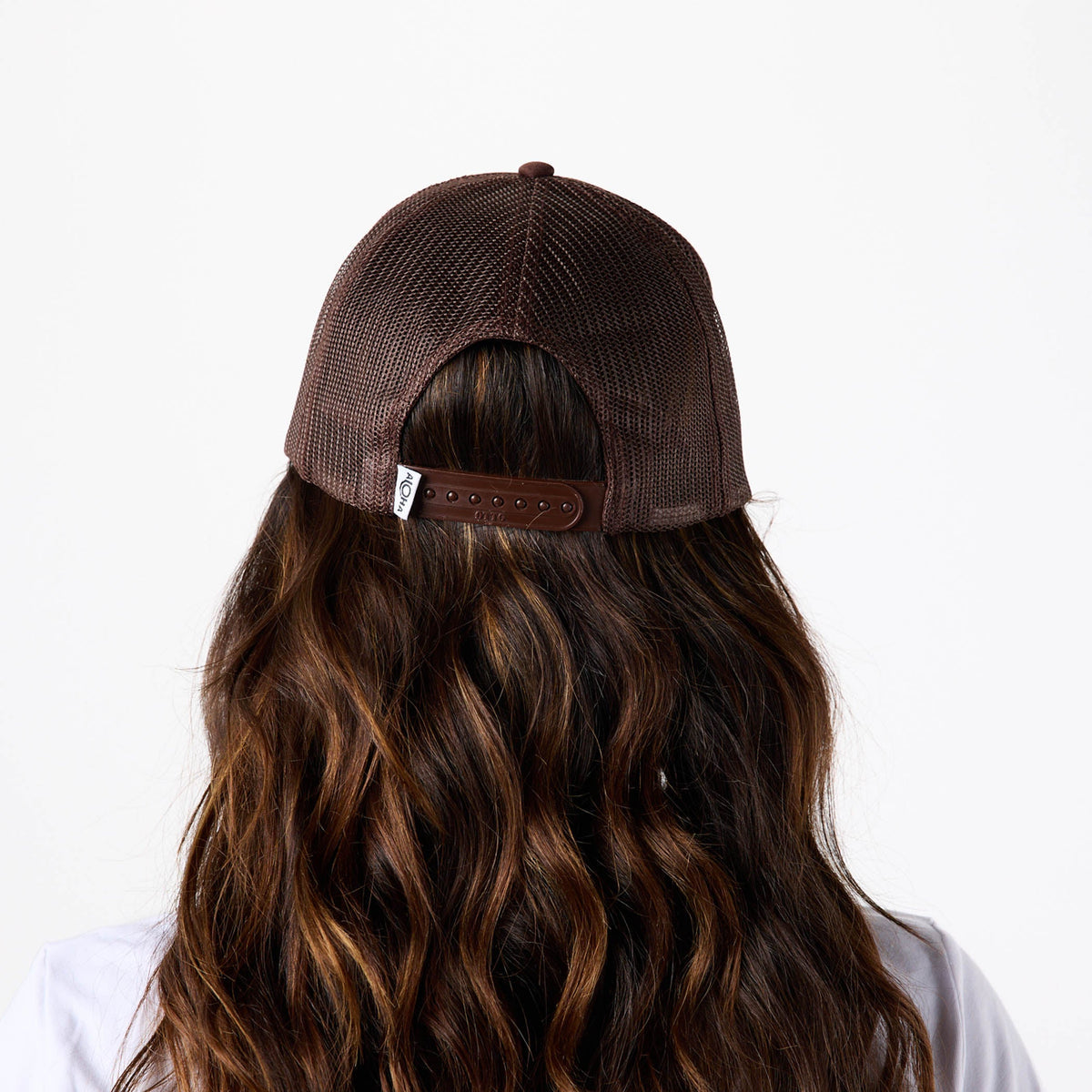 Pua Ilima Foam Trucker Hat in Coconut