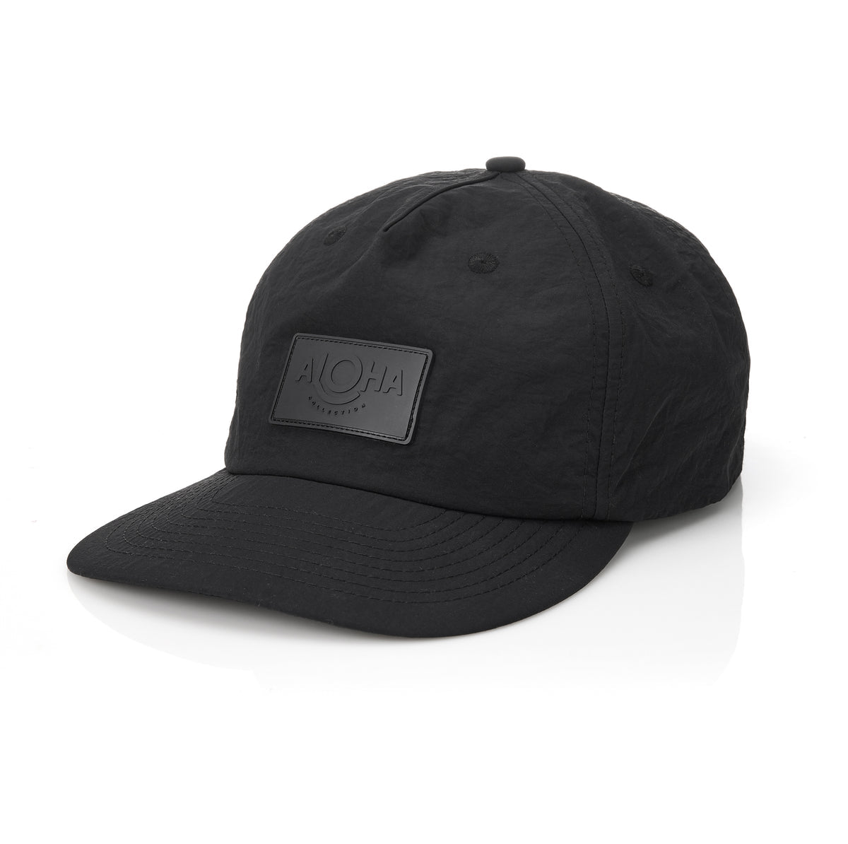 ALOHA 5 Panel Hat in Black
