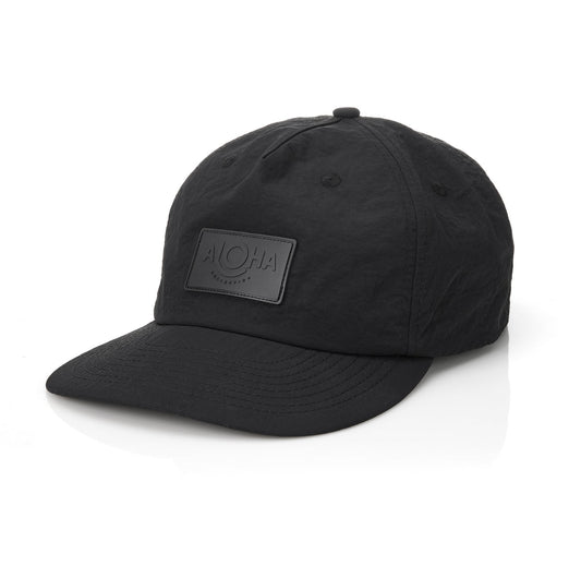 ALOHA 5 Panel Hat in Black