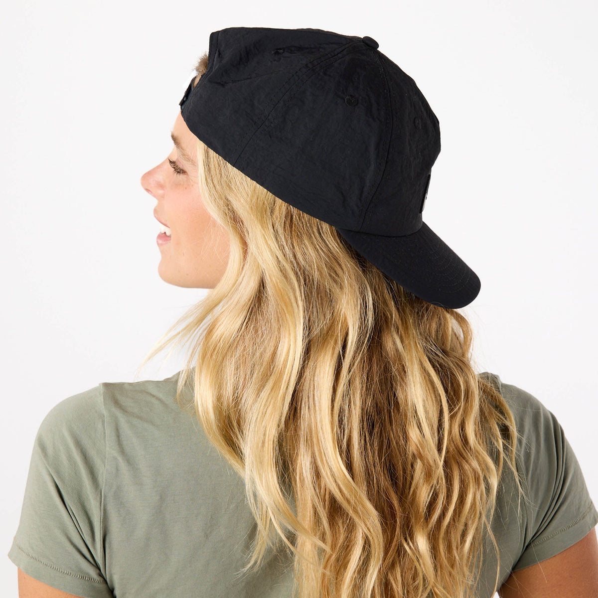 ALOHA 5 Panel Hat in Black