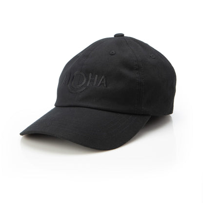 ALOHA Logo Dad Hat in Black