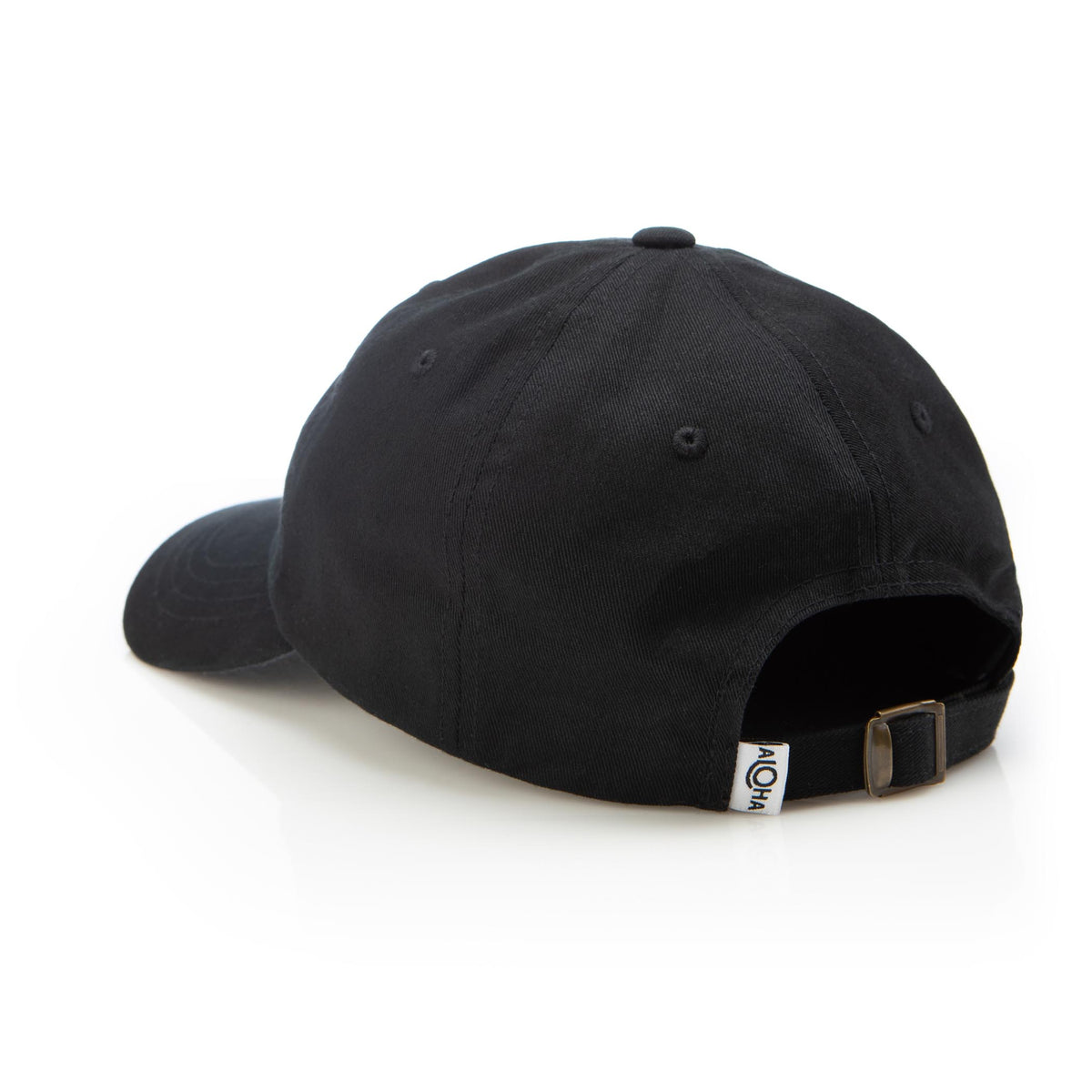 ALOHA Logo Dad Hat in Black