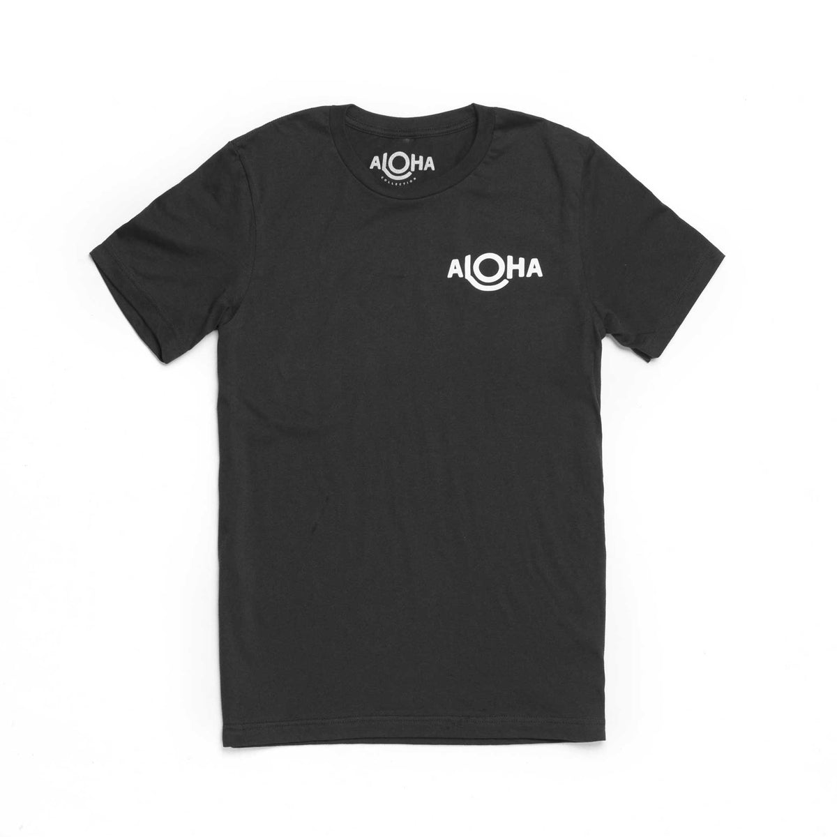 ALOHA Logo Tee in Vintage Black