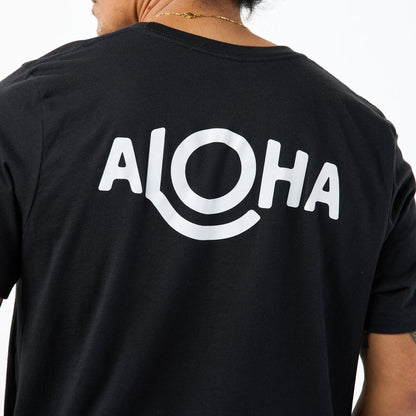 ALOHA Logo Tee in Vintage Black