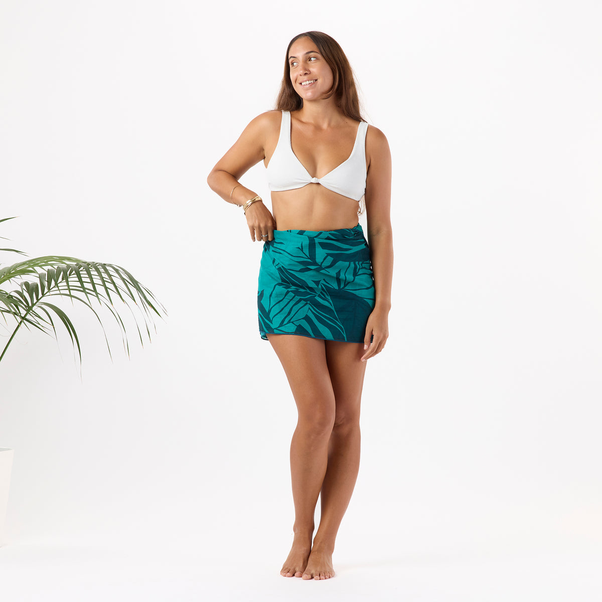 Haunani Pareo in Dark Teal