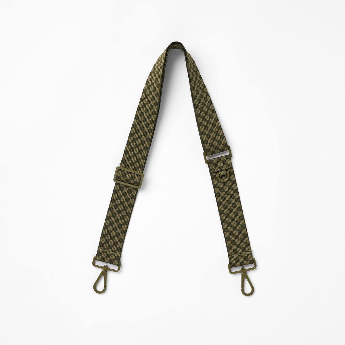 Petite Check Strap in Olive