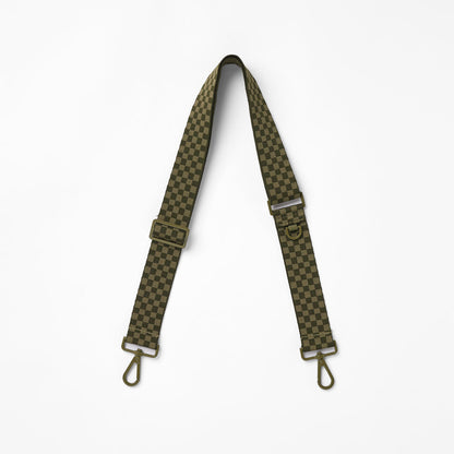 Petite Check Strap in Olive