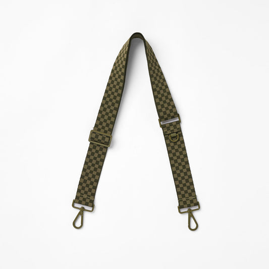 Petite Check Strap in Olive
