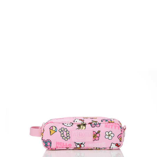 Hawaii Kawaii Icons Pencil Case in Black