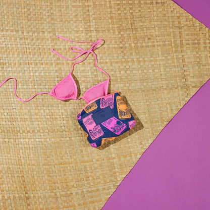 Summertime Small Pouch in POG on Navy