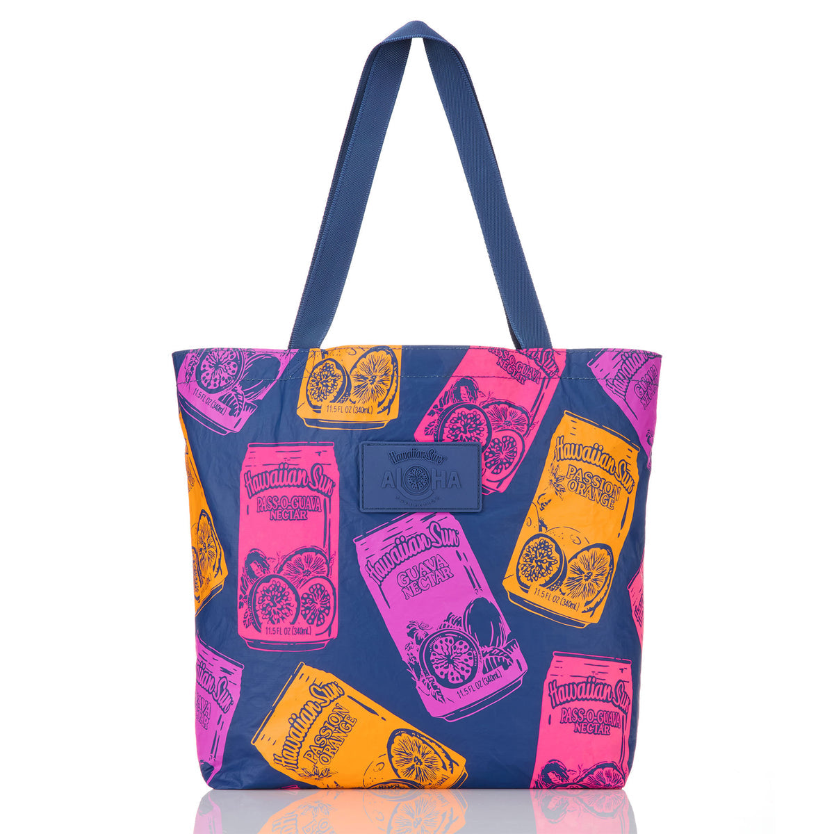 Summertime Reversible Tote in POG on Navy