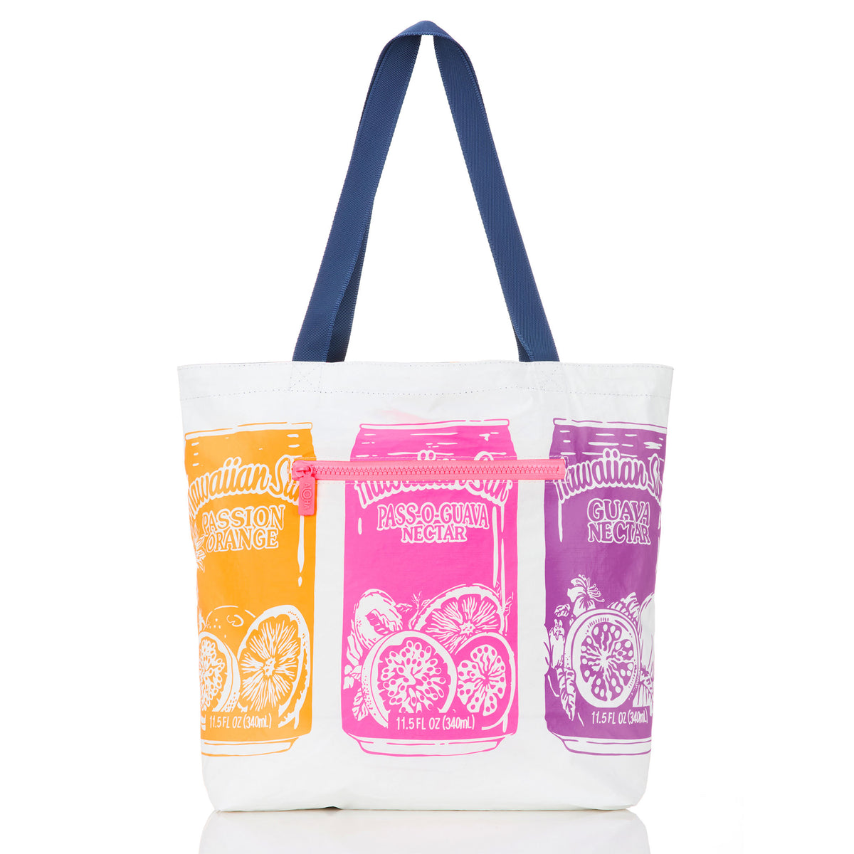 Summertime Reversible Tote in POG on Navy