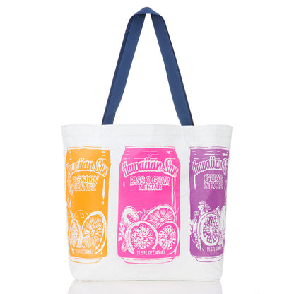 Summertime Reversible Tote in POG on Navy