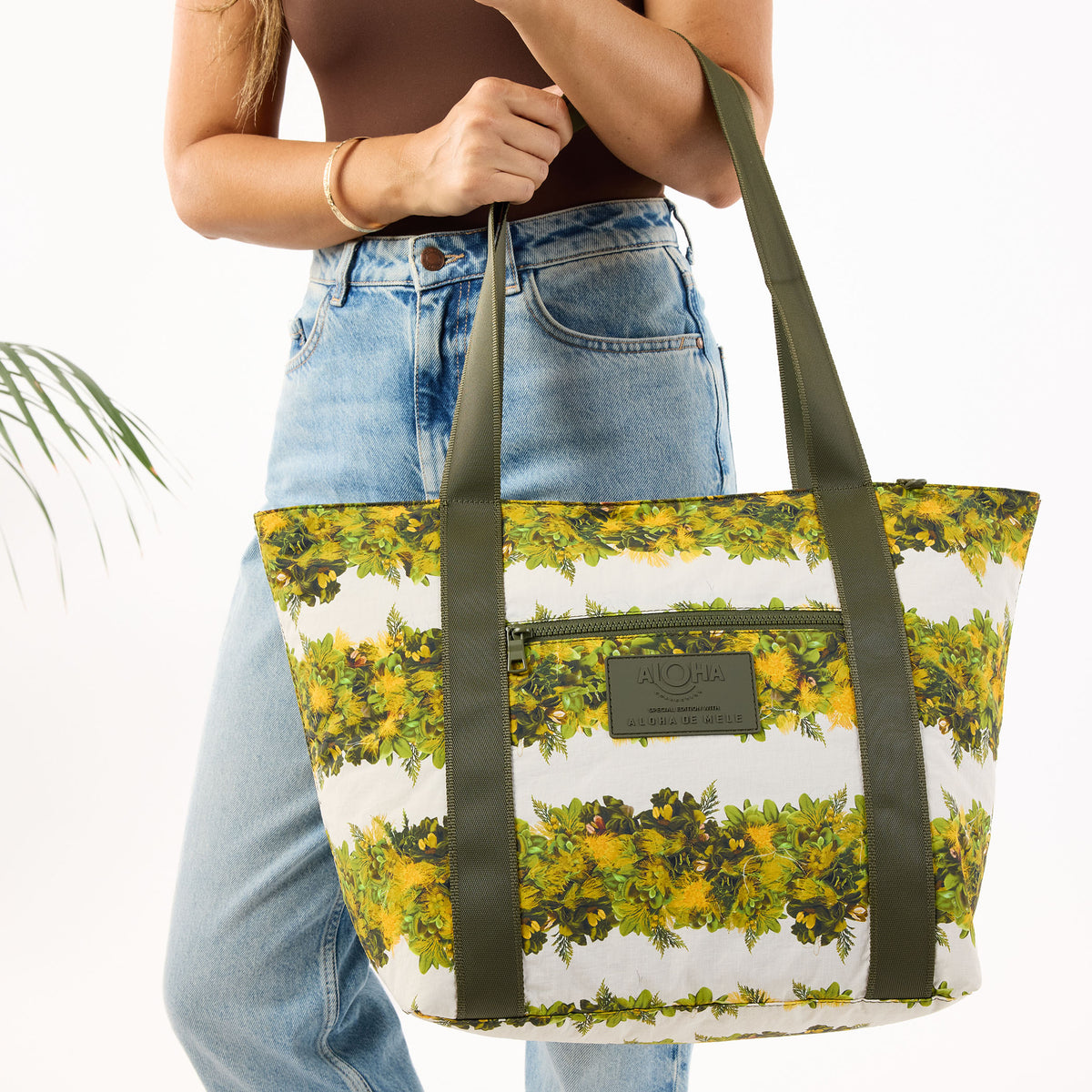 Keep It Light Zipper Tote | Lei Lehua Mamo by Aloha De Mele
