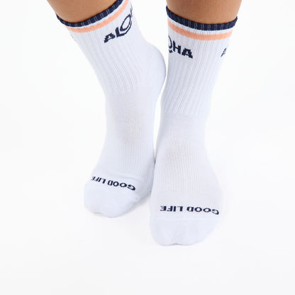 Crew Socks | ALOHA Stripes